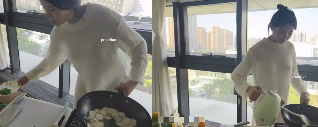 B站福利姬新赛道厨娘透明连衣裙真空教做菜